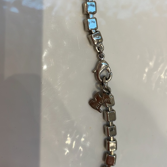 Agatha | long necklace | grey crystals - Picture 4 of 4